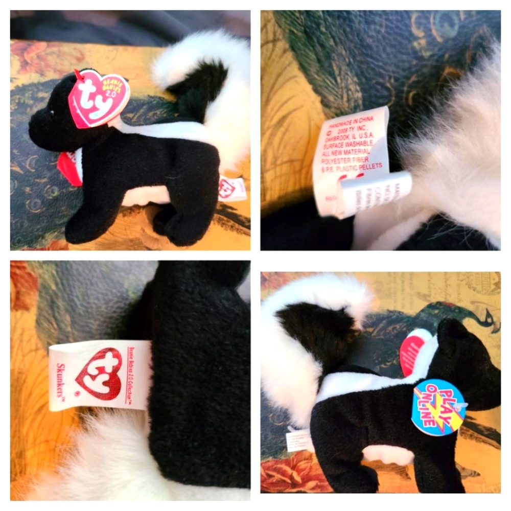 Skunkers 2008 code not used beanie baby
